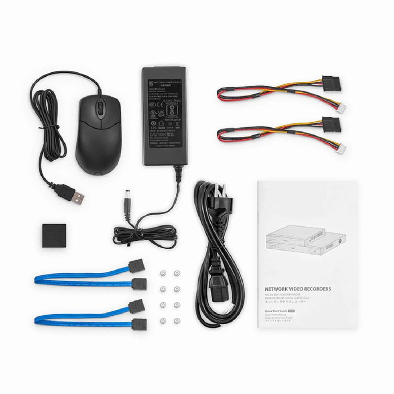 NVR102-9C, 9-Channel Network Video Recorder, Record 9CH 4K@30fps, Live View/Playback 2CH 4K@30fps, Supports up to 2x8TB Hard Drive (Not Included)