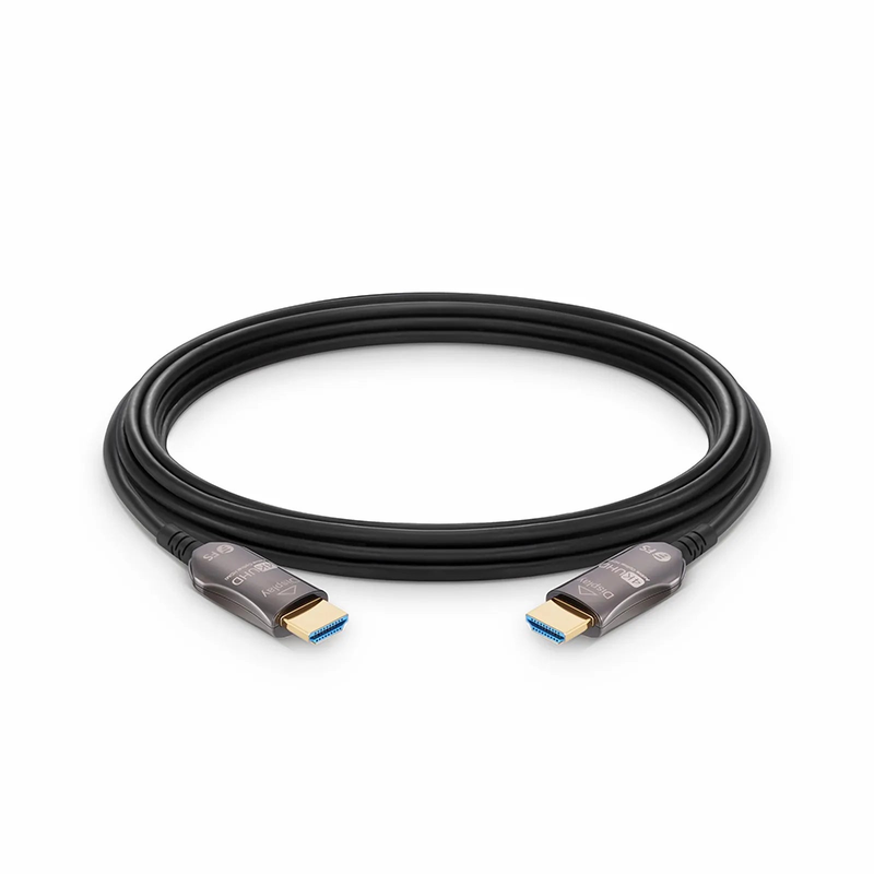 25ft (7.6m) 4K 60Hz PVC High Speed HDMI® Fiber Active Optical Cable (AOC) with Ethernet In Wall CL3 Rated