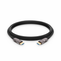 25ft (7.6m) 4K 60Hz PVC High Speed HDMI® Fiber Active Optical Cable (AOC) with Ethernet In Wall CL3 Rated