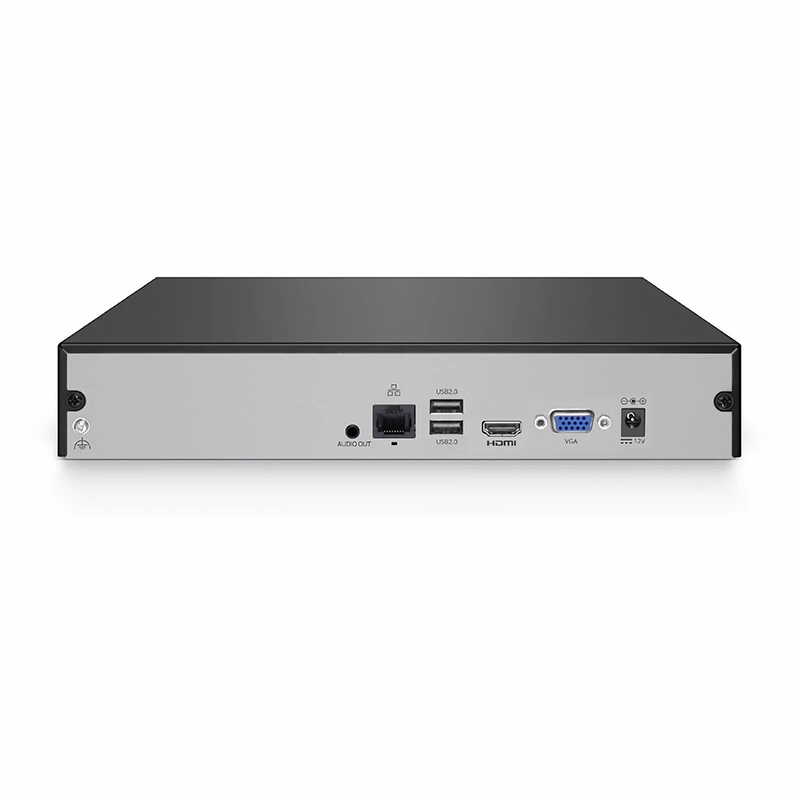 NVR101-8C, 8-Channel Network Video Recorder, Record 8CH 4K@30fps, Live View/Playback 1CH 4K@30fps, Supports up to 1x8TB Hard Drive (Not Included)