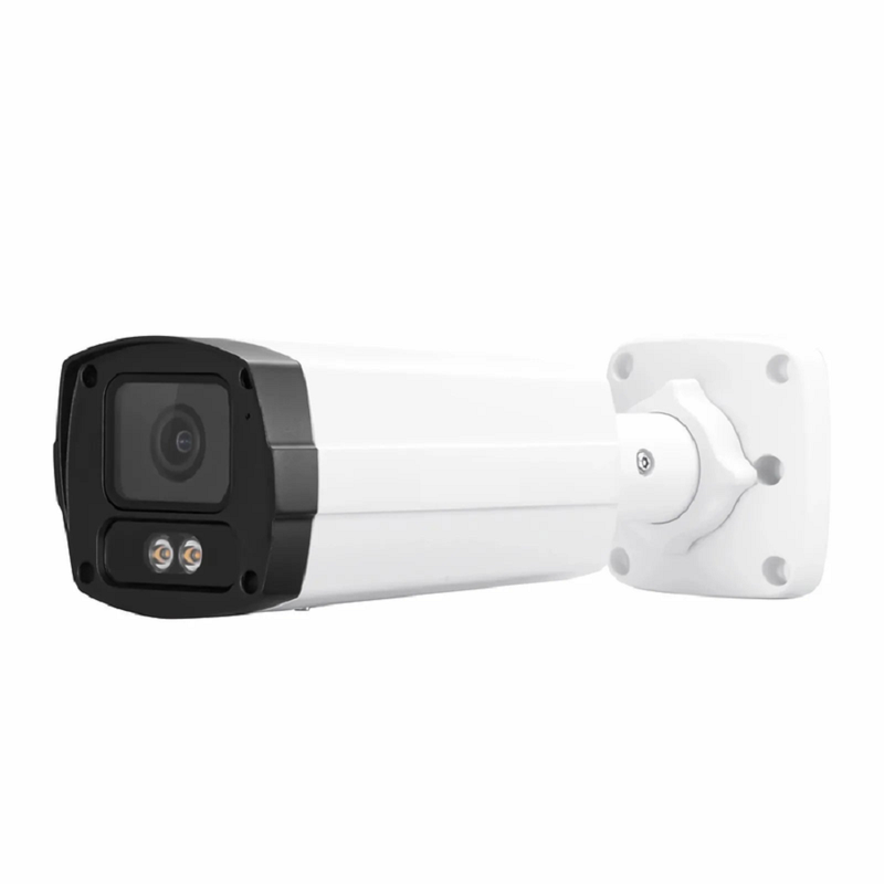 IPC501-FC-4M-B, 4MP Bullet PoE Network Camera with 98ft Color Night Vision, 120dB True WDR, Smart Intrusion Prevention, IP67 & IK10 Rating, 4.0mm Fixed Lens