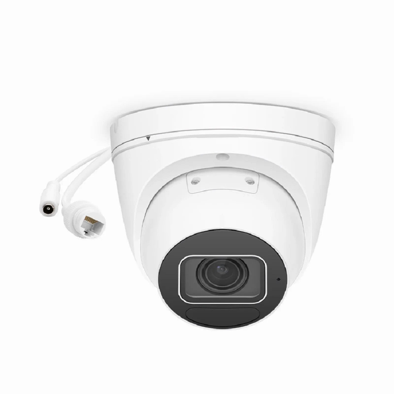 IPC304-8M-T, Ultra HD 8MP IR Turret Network Camera with Built-in Mic, 131ft Night Vision, Smart Behavior Detection, IP67 & IK10 PoE Network Camera with Varifocal 2.8-12mm Lens