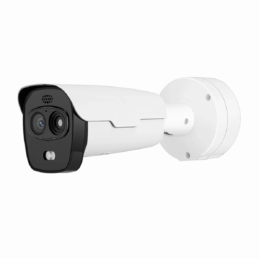 IPC701-4M-B, Super HD 4MP Thermal & Optical Dual-spectrum Bullet Network Camera with Build-in Mic, Smoke Detection, PoE Network Camera with Fixed 4.0mm Lens