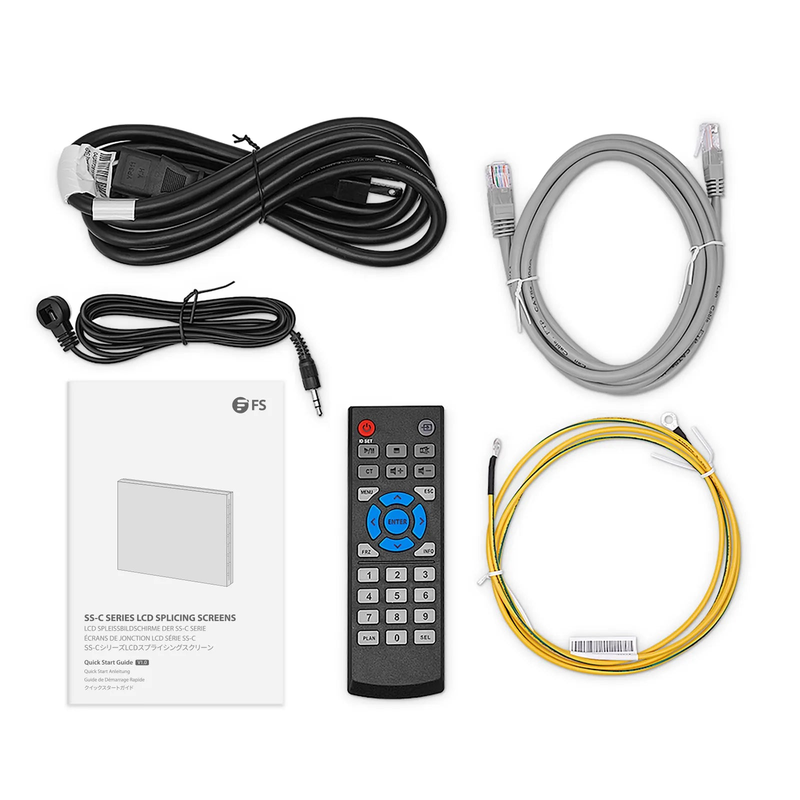 46-inch 3.5mm Splicing LCD Display Unit, 500cd/m² Wall-Mounted