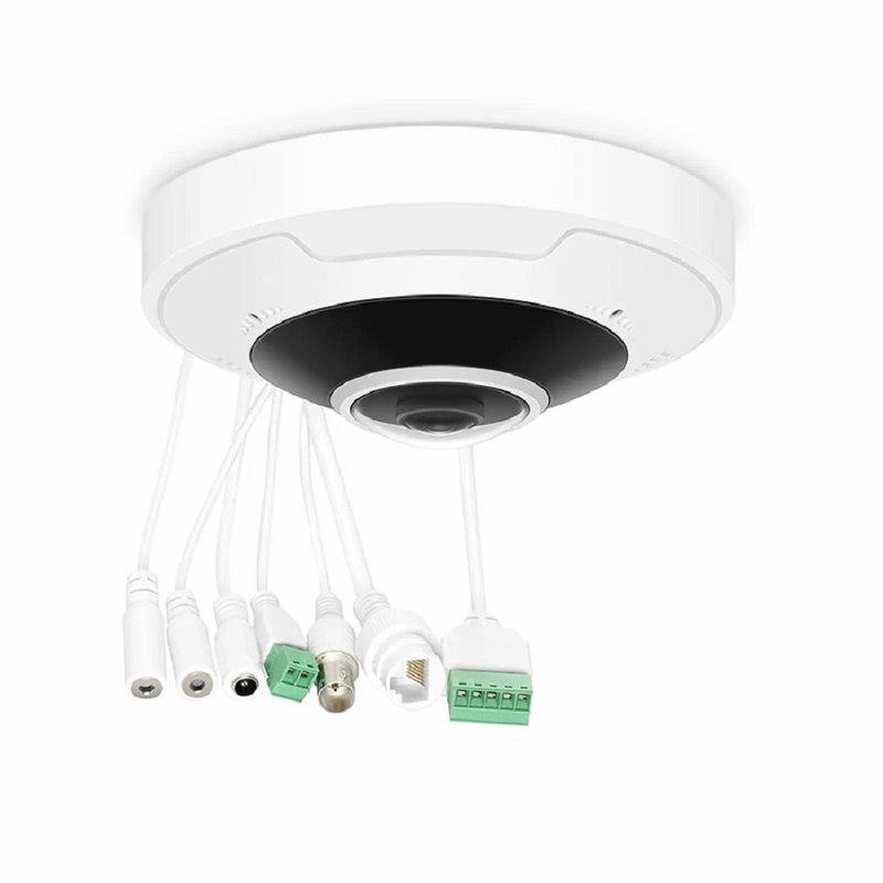IPC701-12M-F, Ultra HD 12MP Fisheye Dome Network Camera with Build-in Mic, IP67 & IK10 360° Panoramic PoE Network Camera with Fixed 1.8mm Lens