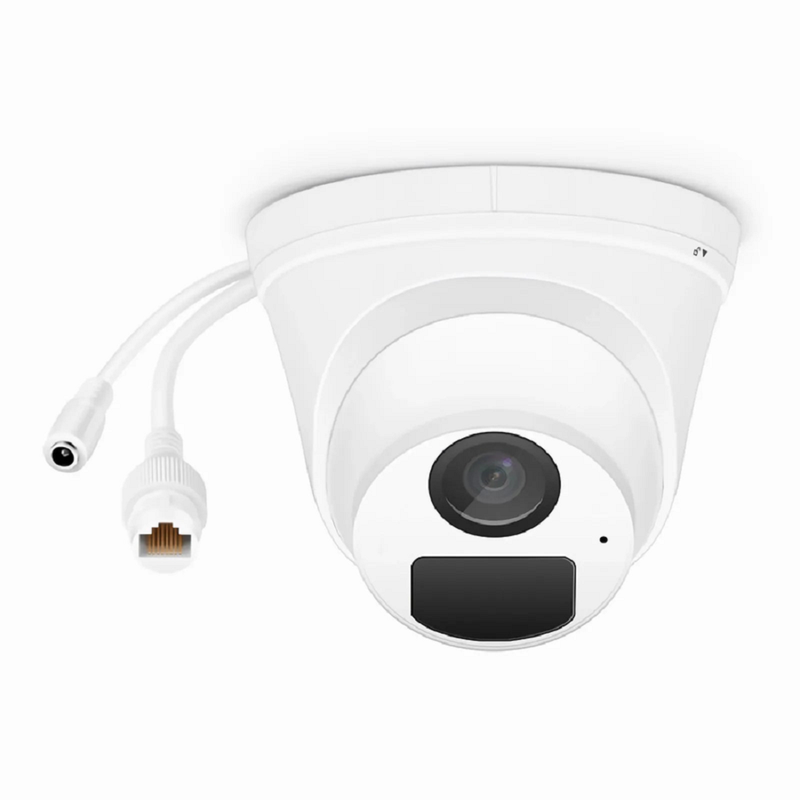 IPC101-5M-T Turret Camera, with Fixed 2.8mm Lens, 5MP Resolution, Built-in Mic, 98ft Night Vision, IP67 PoE Network Camera