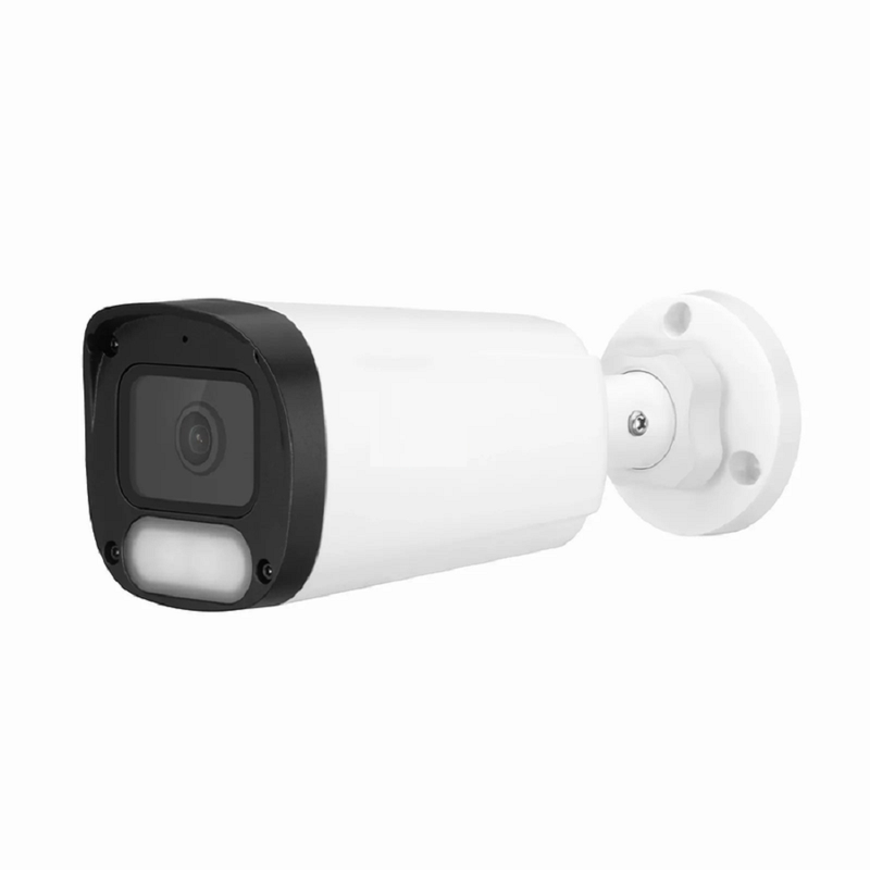 IPC201-FC-4M-B Bullet Camera, with Fixed 2.8mm Lens, 4MP Resolution, Built-in Mic, 98ft Color Night Vision, Smart Person/Vehicle Detection, IP67 PoE Network Camera