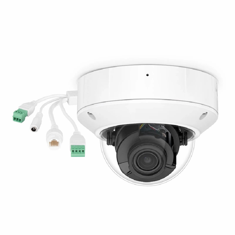IPC304-8M-D Dome Camera, with 2.8 ~ 12mm Varifocal Lens, 8MP Resolution, Built-in Mic, 131ft Night Vision, Smart Intrusion Prevention IP67＆IK10 PoE Network Camera