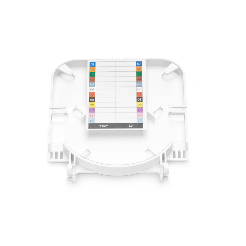 12 Fibers Fusion Splice Tray, ABS Plastic, 0.39''x4.33''x5.12'', Suitable for FS-S010-1O4R-6-12F