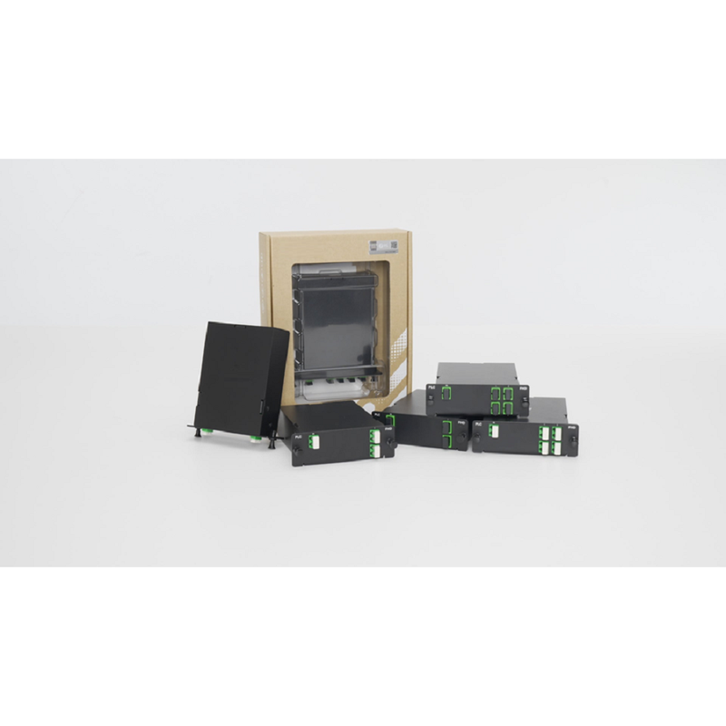 1 x 4 PLC Fiber Splitter, Standard FHD™ Cassette SC/APC, Singlemode, for Optical LAN