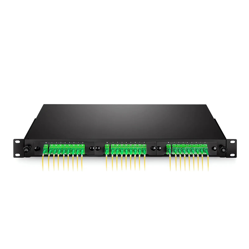 1U Slide-Out Rack Mount LGX Fiber Enclosure Unloaded, Holds up to 3 LGX Cassette PLC Splitter