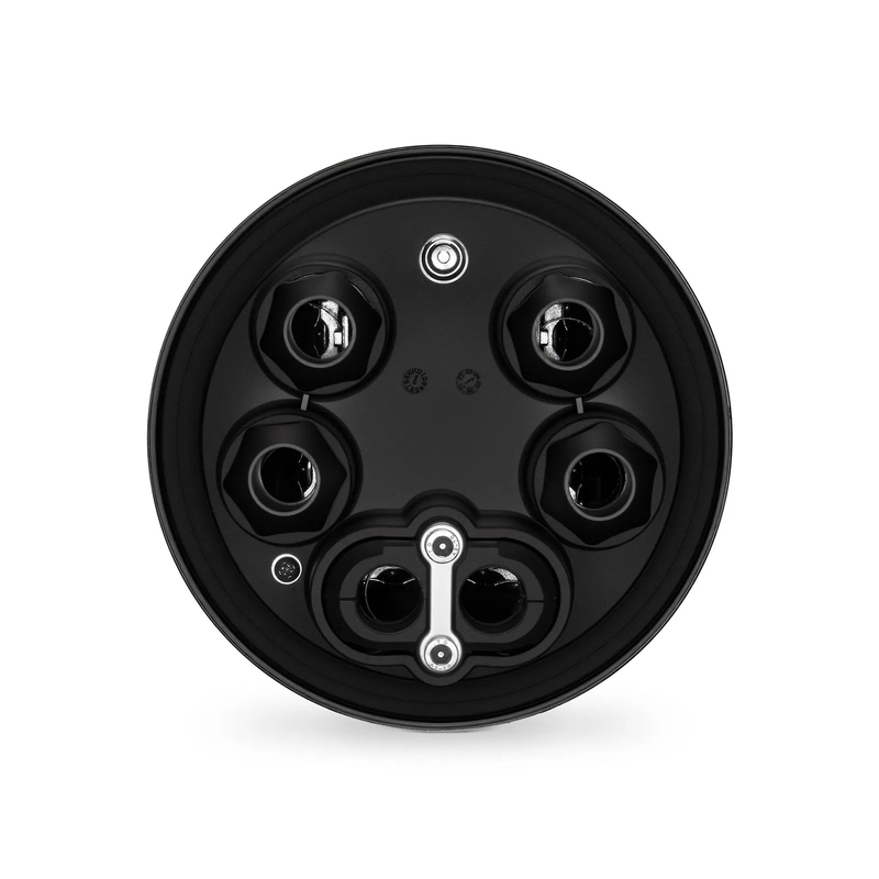 144 Fibers Dome Fiber Optic Splice Closure, 1 Oval Port and 4 Round Ports, Mechanical Seal, with 1 Pre-installed Splice Tray