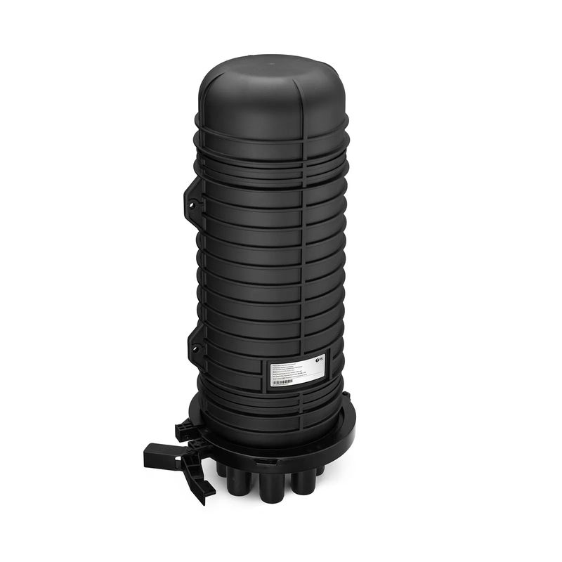 288 Fibers 1In-6Out Dome Fiber Optic Splice Closure, Heat Shrink Seal, with 1 Pre-installed Fusion Splice Tray