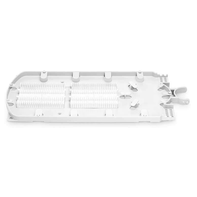 48 Fibers Fusion Splice Tray for Heat-Shrink Fusion Splices, 0.47" x 5.51" x 12.87", Suitable for FS-S074-1O6R-6-48F