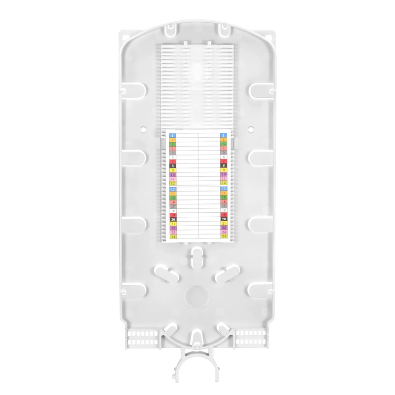 48 Fibers Fusion Splice Tray for Heat-Shrink Fusion Splices, 0.47" x 5.51" x 12.87", Suitable for FS-S074-1O6R-6-48F