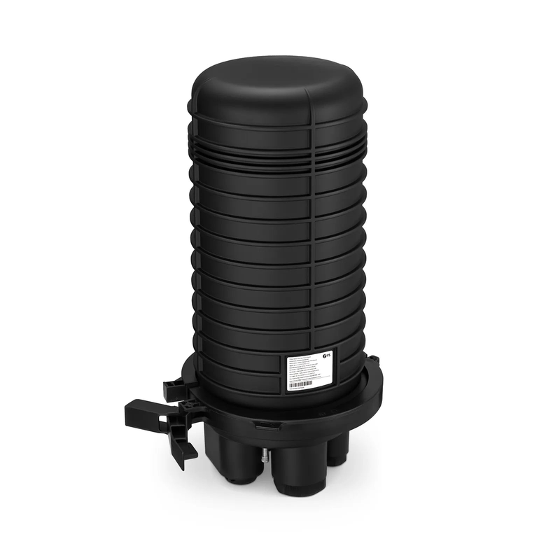 240 Fibers 1In-4Out Dome Fiber Optic Splice Closure, Mechanical Seal, with 1 Pre-installed Fusion Splice Tray
