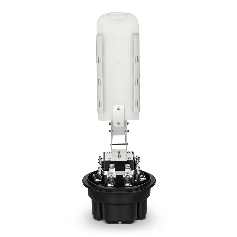 288 Fibers 1In-6Out Dome Fiber Optic Splice Closure, Mechanical Seal, with 1 Pre-installed Fusion Splice Tray