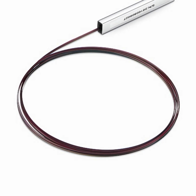 1 x 16 PLC Fiber Splitter, Steel Tube, Bare Fiber 250μm, No Connector, Singlemode