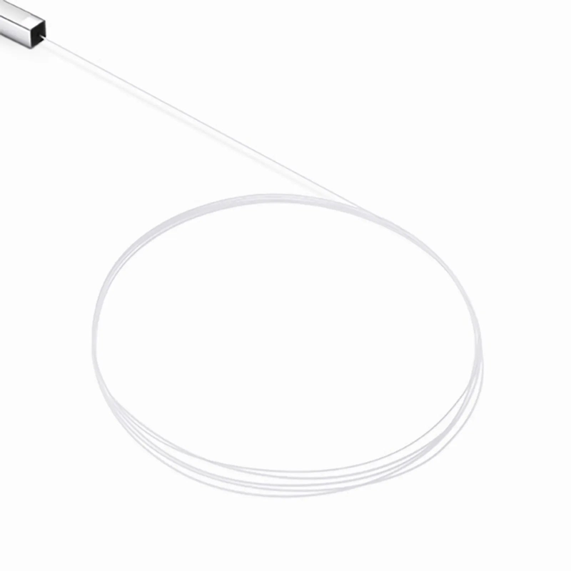 1 x 8 PLC Fiber Splitter, Steel Tube, Bare Fiber 250μm, No Connector, Singlemode