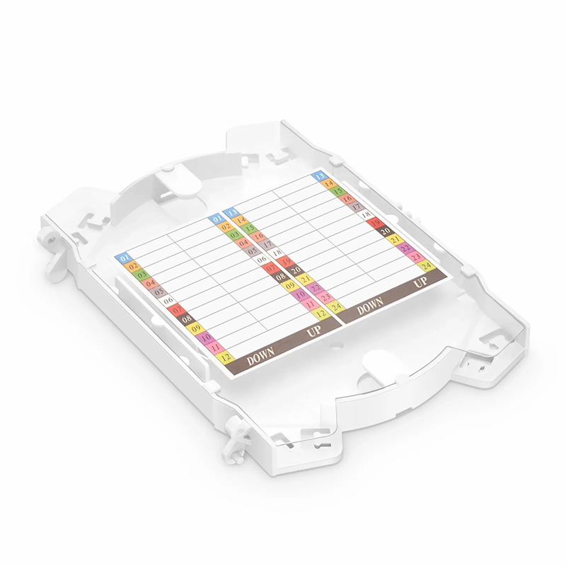 24 Fibers Fusion Splice Tray for Horizontal Splice Closure, 6.57''×4.53''×0.55''