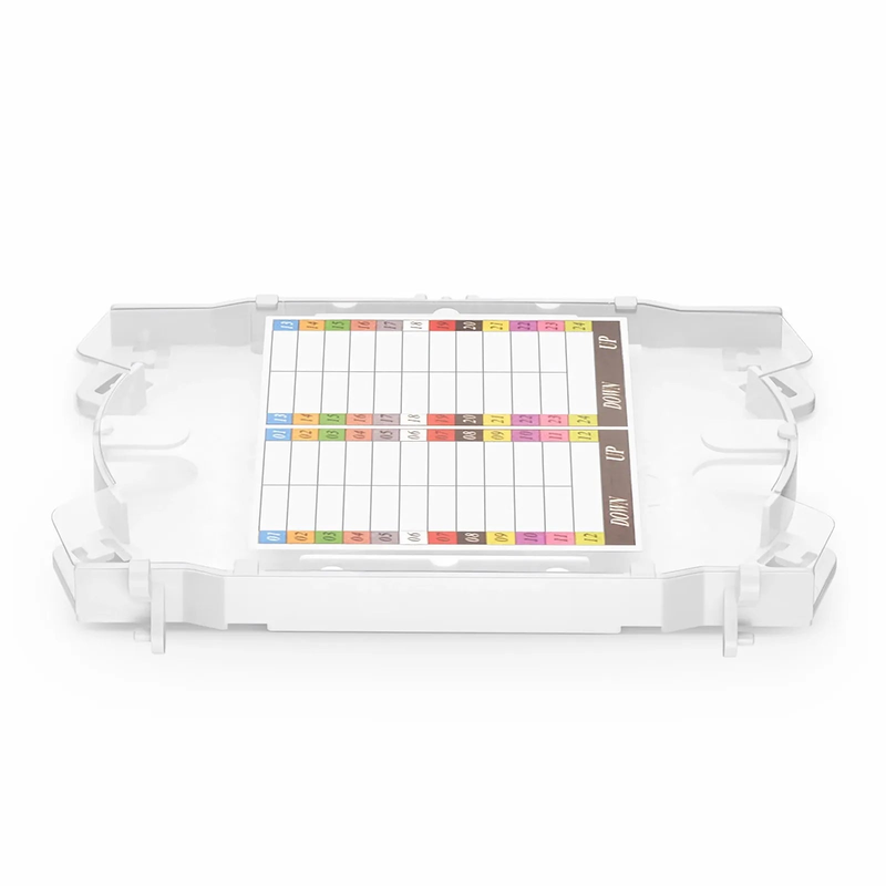 24 Fibers Fusion Splice Tray for Horizontal Splice Closure, 6.57''×4.53''×0.55''