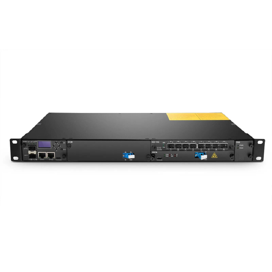 FMT04-CH1U, 4 Slots 1U Managed Chassis Unloaded Platform, Redundant AC PSUs, Support SNMP Network Management