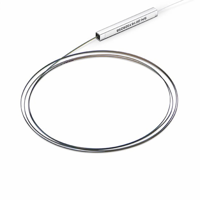 1 x 4 PLC Fiber Splitter, Steel Tube, Bare Fiber 250μm, No Connector, Singlemode
