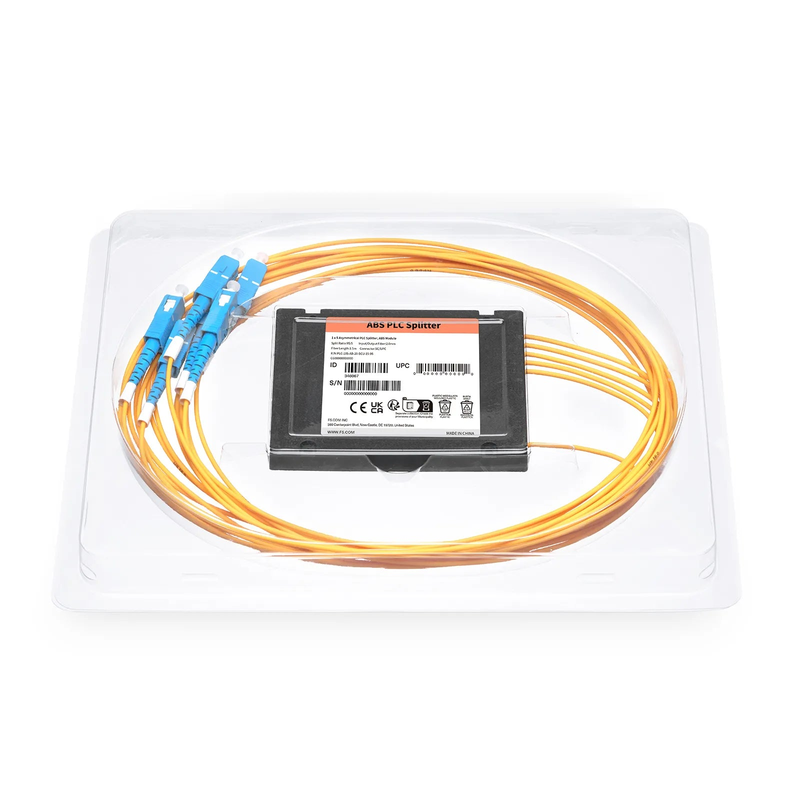 1 x 5 Asymmetrical PLC Fiber Splitter, ABS Module, 95/5, 2.0mm, SC/UPC, Singlemode
