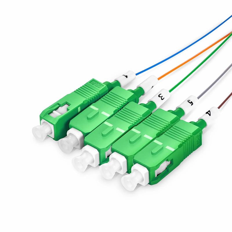 1 x 5 Asymmetrical PLC Fiber Splitter, Mini Module, 50/50, 900μm, SC/APC, Singlemode