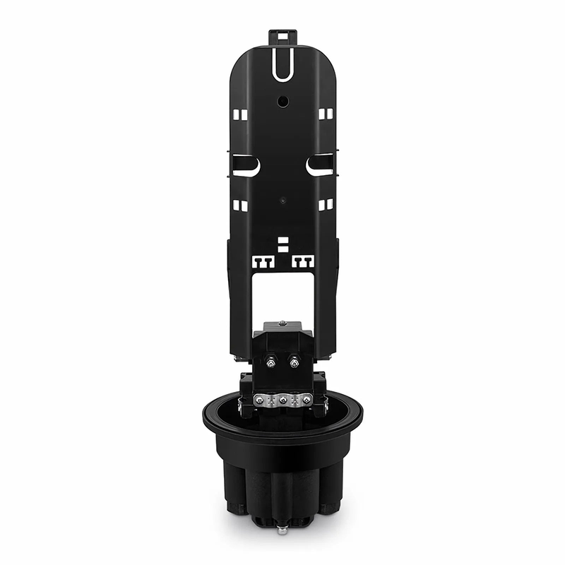 144 Fibers 2In-4Out Dome Fiber Optic Splice Closure, Mechanical Seal, with 1 Pre-installed Fusion Splice Tray