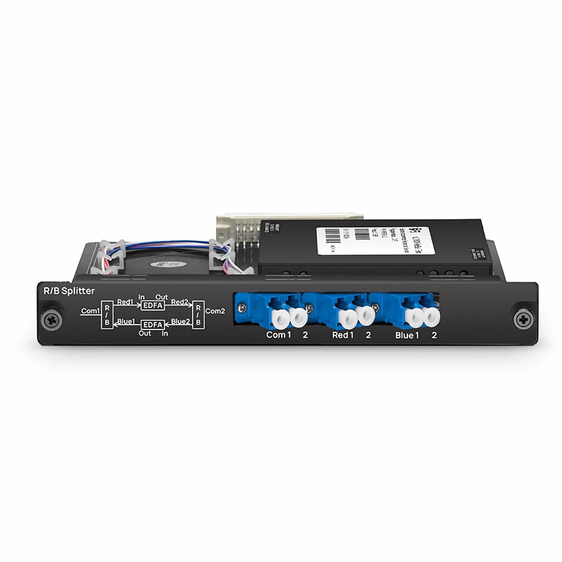 FSBR-1x2, Customized 1 x 2 Single Fiber DWDM Splitter Red/Blue C-band Filter