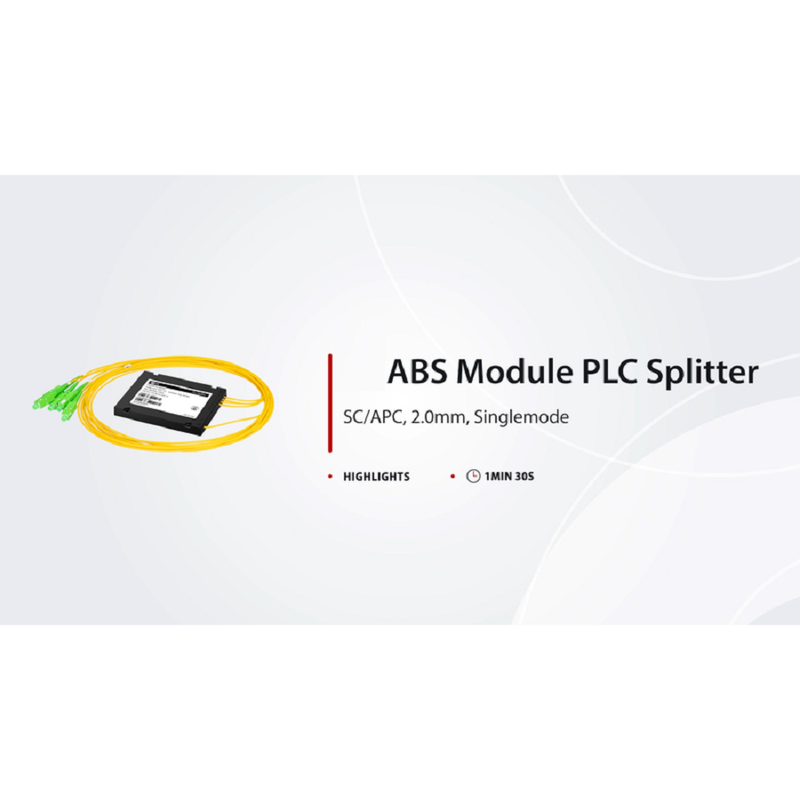 1 x 32 PLC Fiber Splitter, Splice/Pigtailed ABS Module, 2.0mm, SC/APC, Singlemode