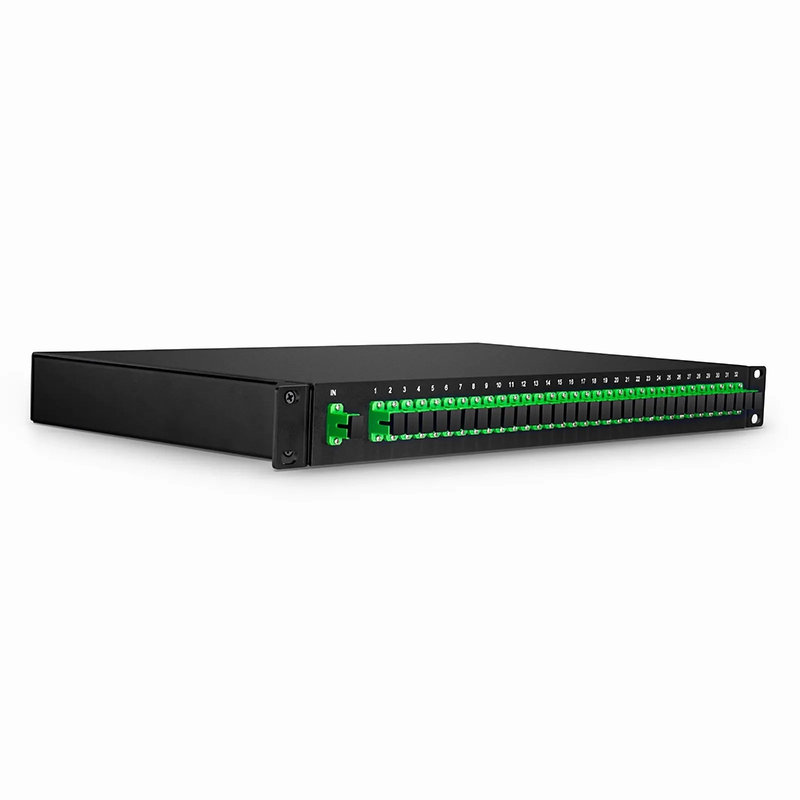 1 x 32 PLC Fiber Splitter, 1U 19" Rack Mount, SC/APC, Singlemode