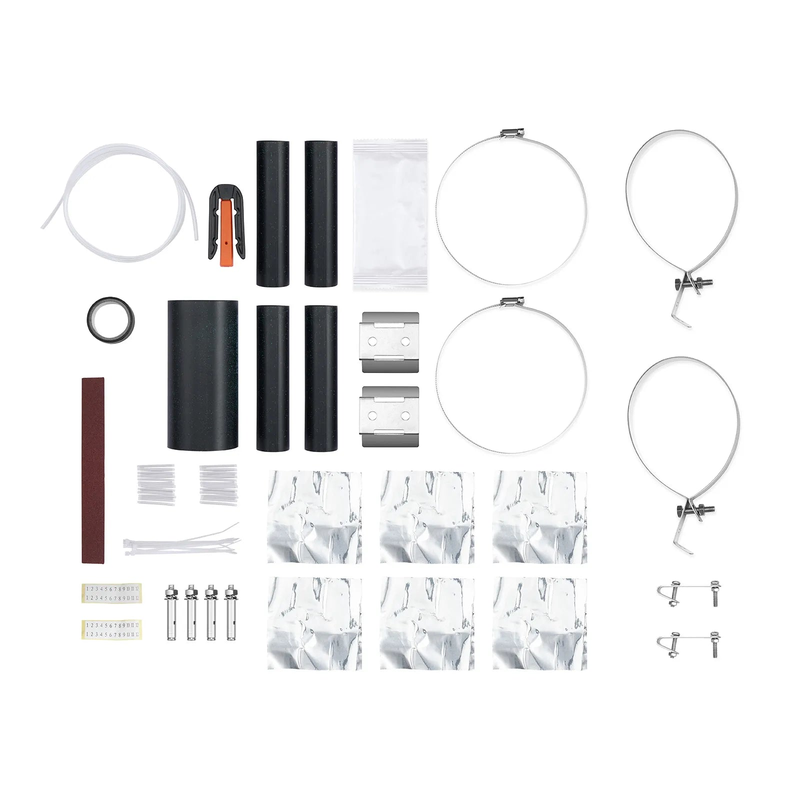 144 Fibers 1In-4Out Dome Fiber Optic Splice Closure, Heat Shrink Seal, with 1 Pre-installed Fusion Splice Tray