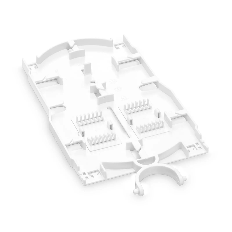 24 Fibers Fusion Splice Tray for Heat-Shrink Fusion Splices, 0.39" x 4.72" x 8.98", Suitable for FS-S008-1O4R-6-24F, FS-S008R-1O6R-10-24F