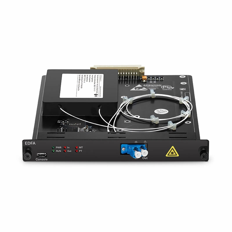 FMT17BA-51EDFA, 17dB Gain Extended C-band DWDM EDFA Booster Amplifier for FMT Managed Chassis, 20dBm Output