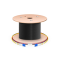 300m (984ft) Hybrid Fiber and Power Cable, Indoor, Plenum (OFNP), Single Mode (OS2), 2 Fibers, Tight-Buffered, LC UPC Simplex to LC UPC Simplex, 2 Conductors 12AWG