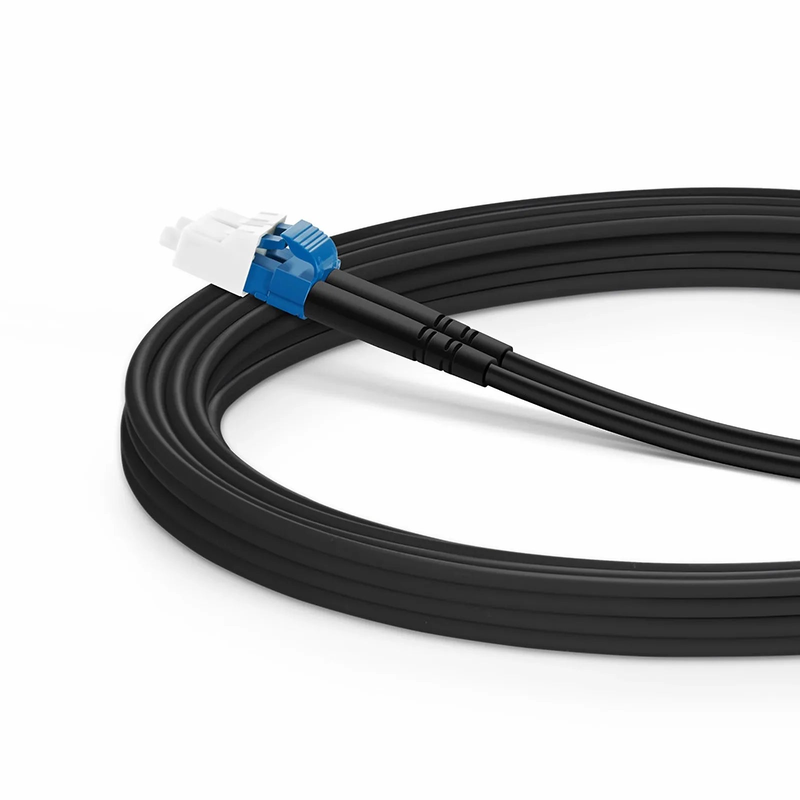 5m (16ft) Industrial Armored Fiber Patch Cable, LC UPC to LC UPC, Duplex, 2 Fibers, Single Mode (OS2), TPU