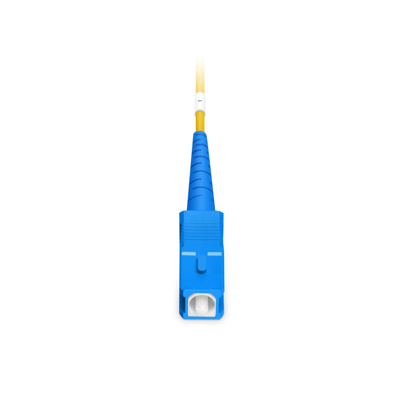 150m (492ft) Hybrid Fiber and Power Cable, Indoor, Plenum (OFNP), Single Mode (OS2), 2 Fibers, Tight-Buffered, LC UPC Simplex to SC UPC Simplex, 2 Conductors 17AWG