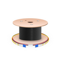 200m (656ft) Hybrid Fiber and Power Cable, Indoor, Plenum (OFNP), Single Mode (OS2), 2 Fibers, Tight-Buffered, LC UPC Simplex to LC UPC Simplex, 2 Conductors 17AWG