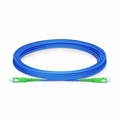 5m (16ft) Armored Fiber Patch Cable, 1 Fiber, SC APC Simplex to SC APC Simplex, Single Mode (OS2), Riser (OFCR), 3.0mm, Blue