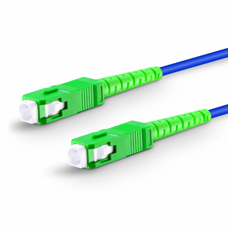 5m (16ft) Armored Fiber Patch Cable, 1 Fiber, SC APC Simplex to SC APC Simplex, Single Mode (OS2), Riser (OFCR), 3.0mm, Blue