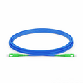 3m (10ft) Armored Fiber Patch Cable, 1 Fiber, SC APC Simplex to SC APC Simplex, Single Mode (OS2), Riser (OFCR), 3.0mm, Blue