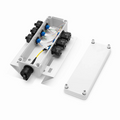 FTTA Waterproof MTP-12 to 6 x LC Duplex OS2 Fiber Optical Distribution Box with Pole Mounting Brackets