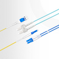 3m (10ft) Armored Fiber Patch Cable, 2 Fibers, LC UPC Duplex to LC UPC Duplex, Single Mode (OS2), Riser (OFCR), 3.0mm, Blue