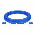 5m (16ft) Armored Fiber Patch Cable, 2 Fibers, LC UPC Duplex to LC UPC Duplex, Single Mode (OS2), Riser (OFCR), 3.0mm, Blue