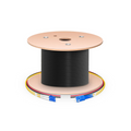 300m (984ft) Hybrid Fiber and Power Cable, Indoor, Plenum (OFNP), Single Mode (OS2), 2 Fibers, Tight-Buffered, LC UPC Simplex to SC UPC Simplex, 2 Conductors 12AWG