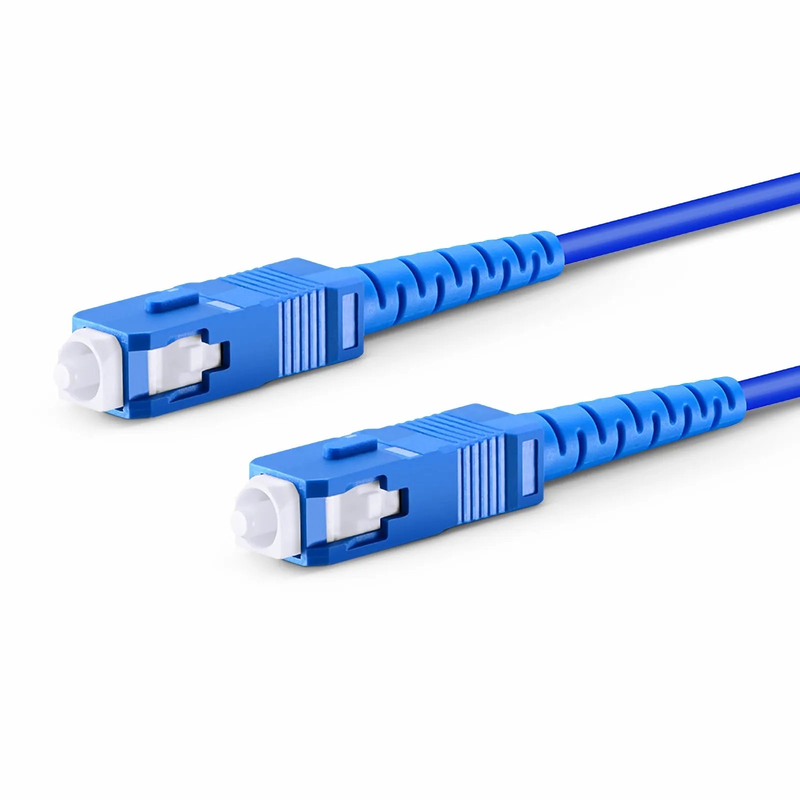 1m (3ft) Armored Fiber Patch Cable, 1 Fiber, SC UPC Simplex to SC UPC Simplex, Single Mode (OS2), Riser (OFCR), 3.0mm, Blue