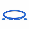 1m (3ft) Armored Fiber Patch Cable, 2 Fibers, LC UPC Duplex to LC UPC Duplex, Single Mode (OS2), Riser (OFCR), 3.0mm, Blue