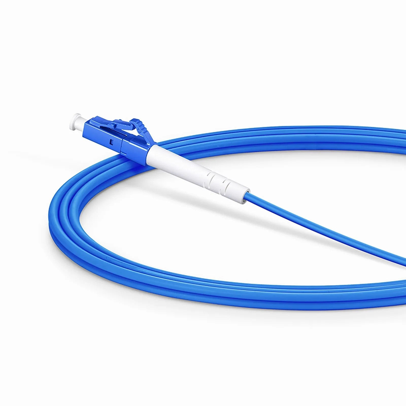 2m (7ft) Armored Fiber Patch Cable, 1 Fiber, LC UPC Simplex to SC APC Simplex, Single Mode (OS2), Riser (OFCR), 3.0mm, Blue